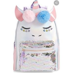 Under One Sky Pom Unicorn Backpack 